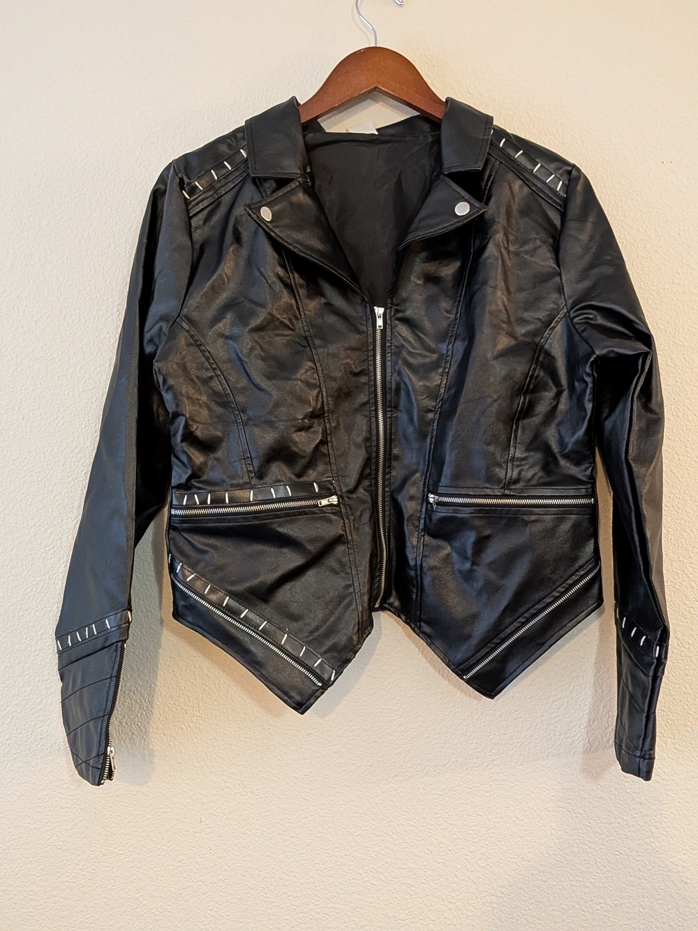 Spirit Halloween DC Villains Catwoman faux leather jacket